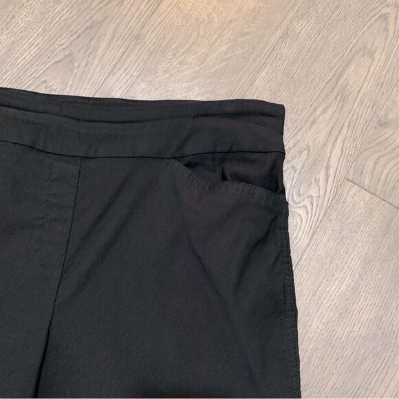 HILARY RADLEY Dress Bermuda Shorts Women’s Large Black High Waisted Pockets. - Picture 3 of 10